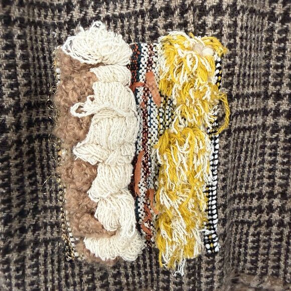 Bethany Williams Manx Tweed Wool Jacket XL Handwoven Applique Made in England - Picture 4 of 13